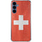 Switzerland Flag Distressed Galaxy S24 Clear Case